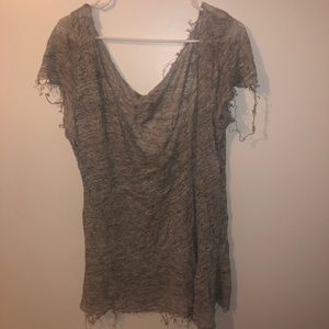 Brandy Melville Distressed Grey Tunic